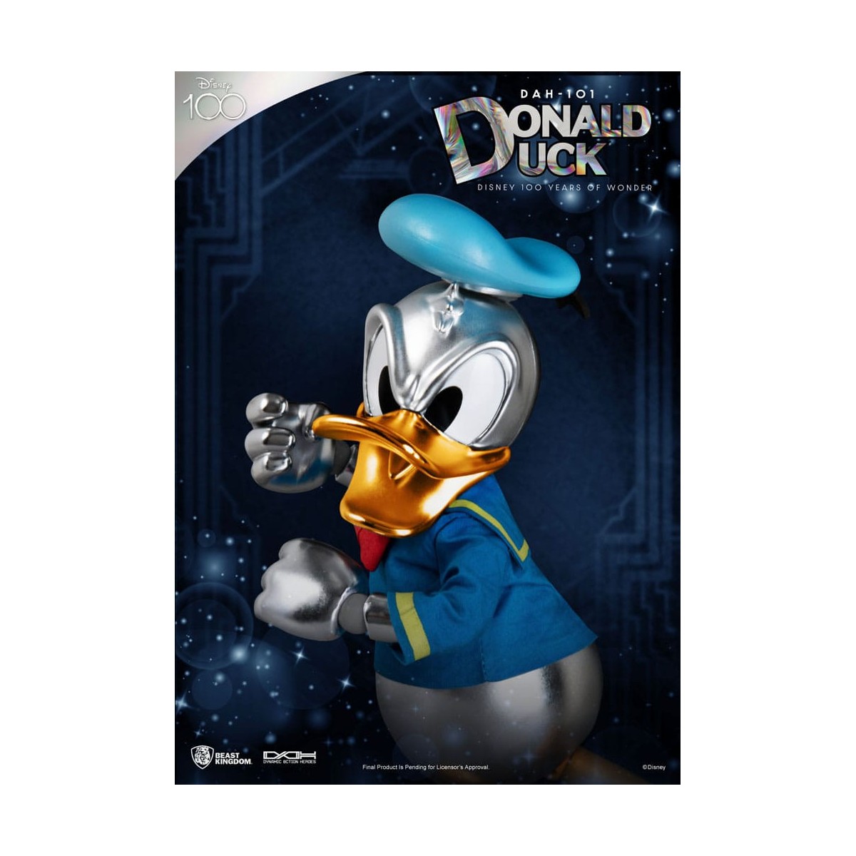 Beast Kingdom Disney 100 Years of Wonder - Donald Duck - Dynamic Action Heroes 1/9 - D100