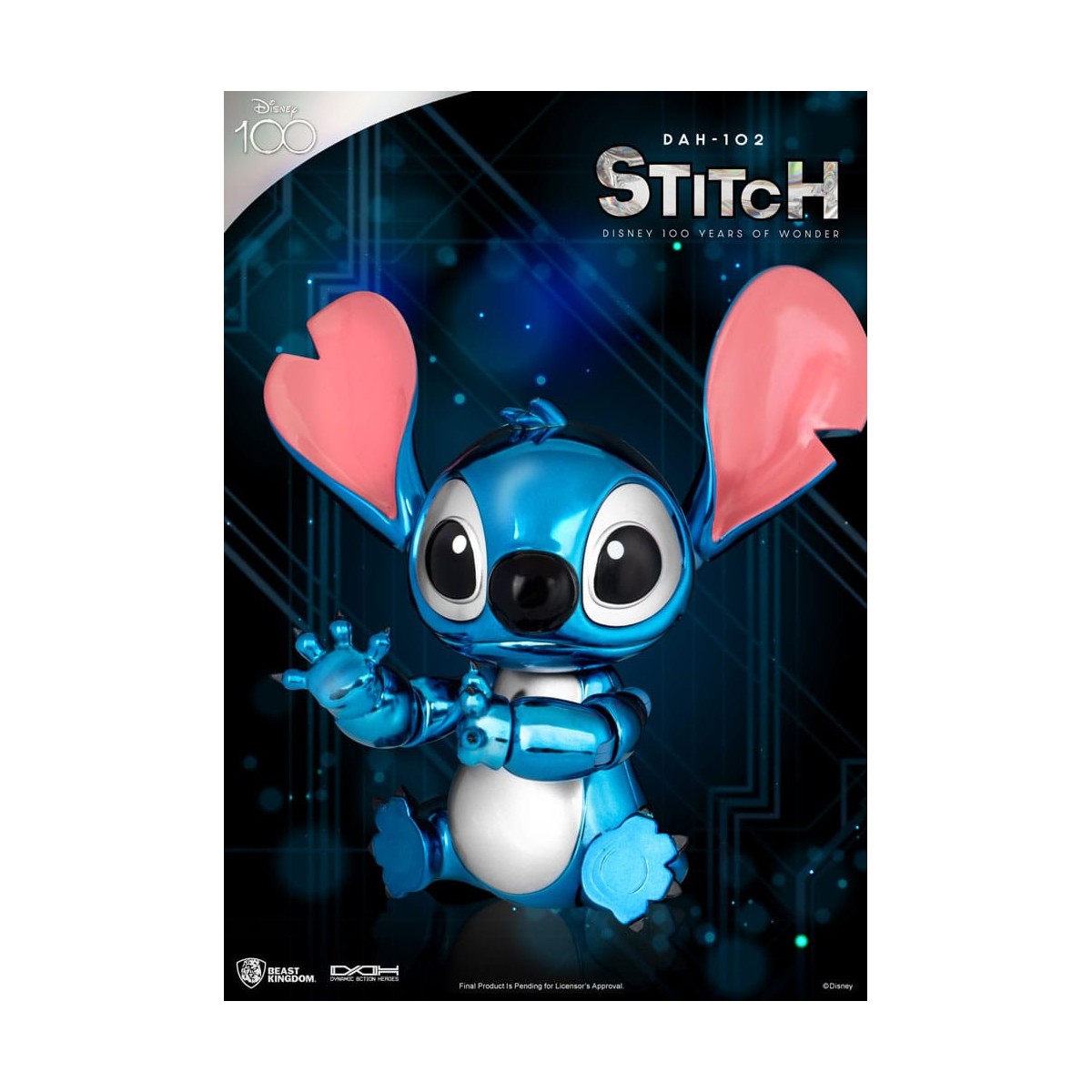 Beast Kingdom Disney 100 Years of Wonder - Lilo & Stitch - Stitch - Dynamic Action Heroes 1/9 - D100