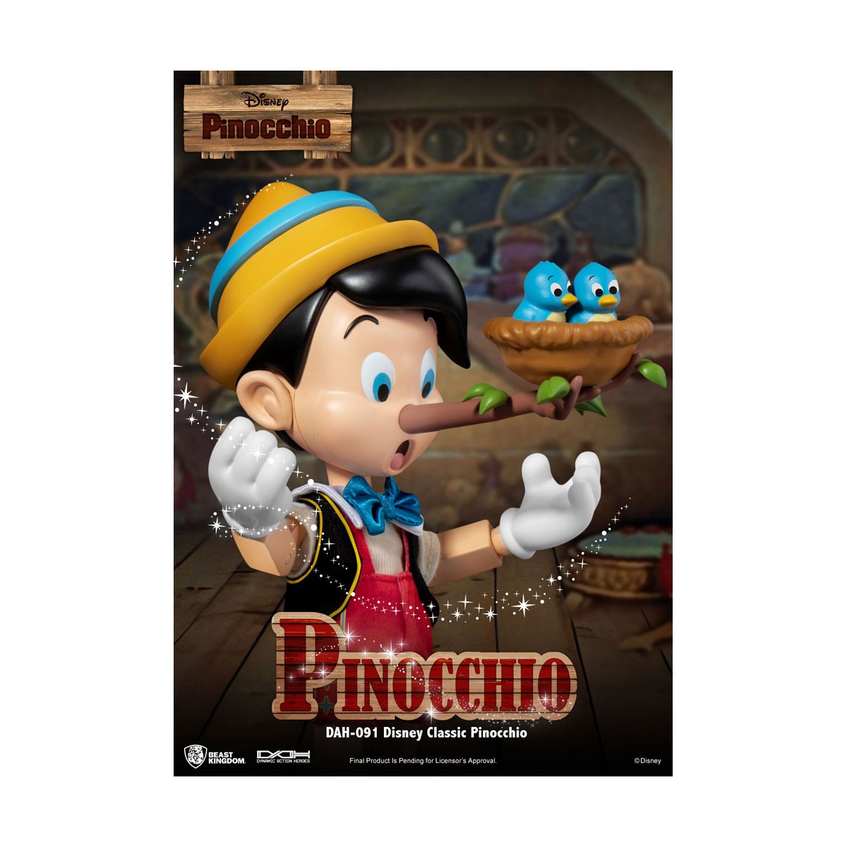 Beast Kingdom Disney Classic Figurine - Pinocchio - Dynamic Action Heroes 1/9