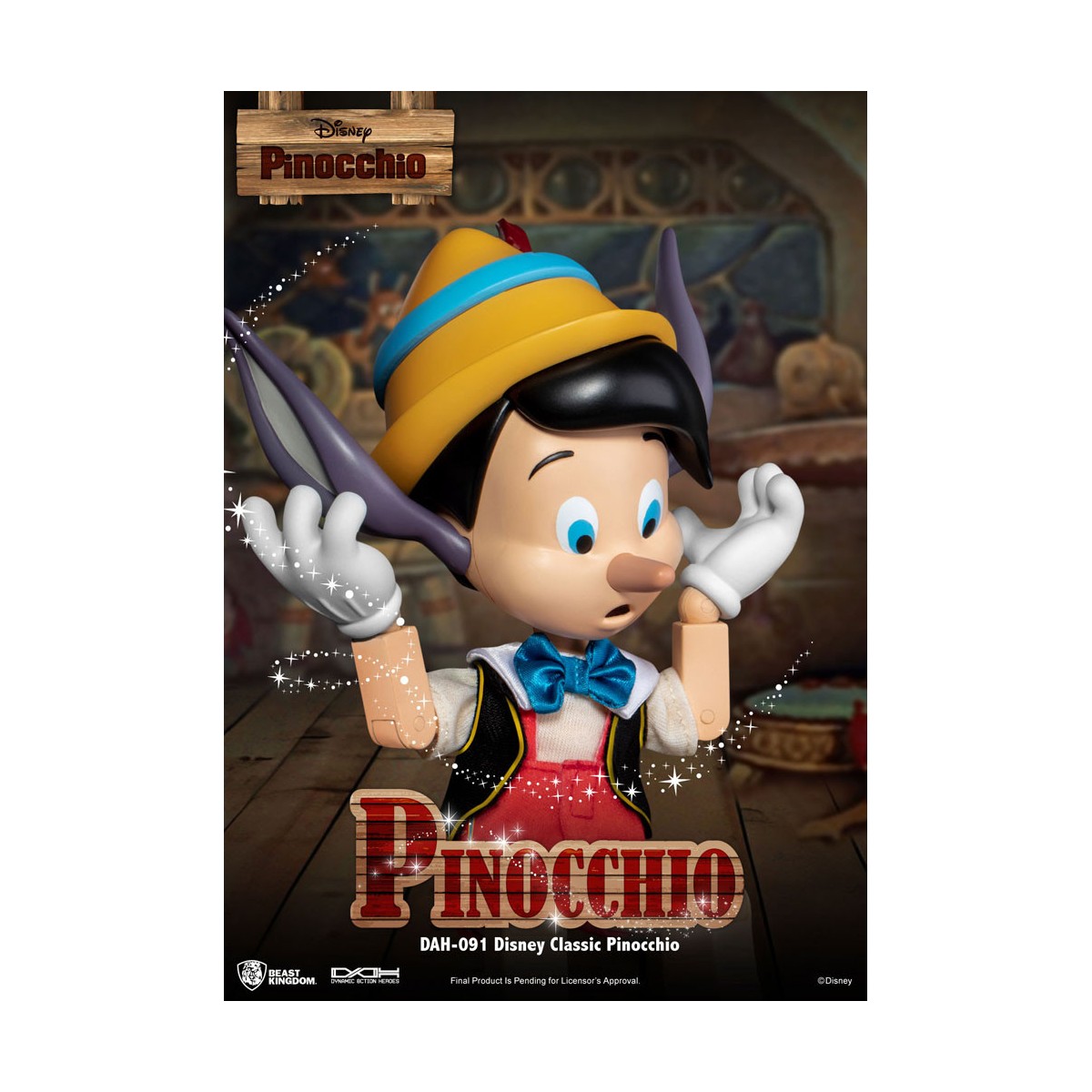 Beast Kingdom Disney Classic Figurine - Pinocchio - Dynamic Action Heroes 1/9