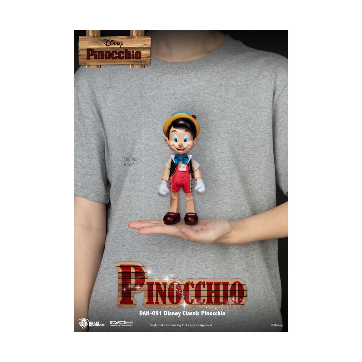 Beast Kingdom Disney Classic Figurine - Pinocchio - Dynamic Action Heroes 1/9