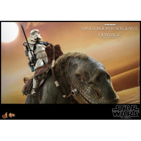 Hot Toys Star Wars - Pack 2 figures 1/6 Sandtrooper Sergeant & Dewback - Episode IV