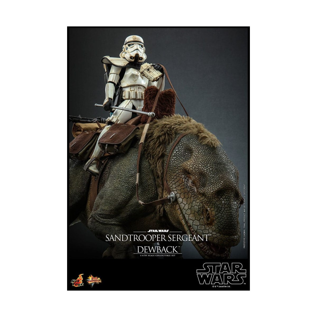 Hot Toys Star Wars - Pack 2 figures 1/6 Sandtrooper Sergeant & Dewback - Episode IV