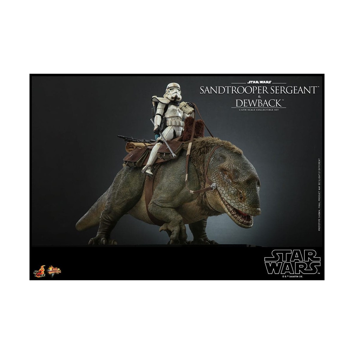 Hot Toys Star Wars - Pack 2 figures 1/6 Sandtrooper Sergeant & Dewback - Episode IV
