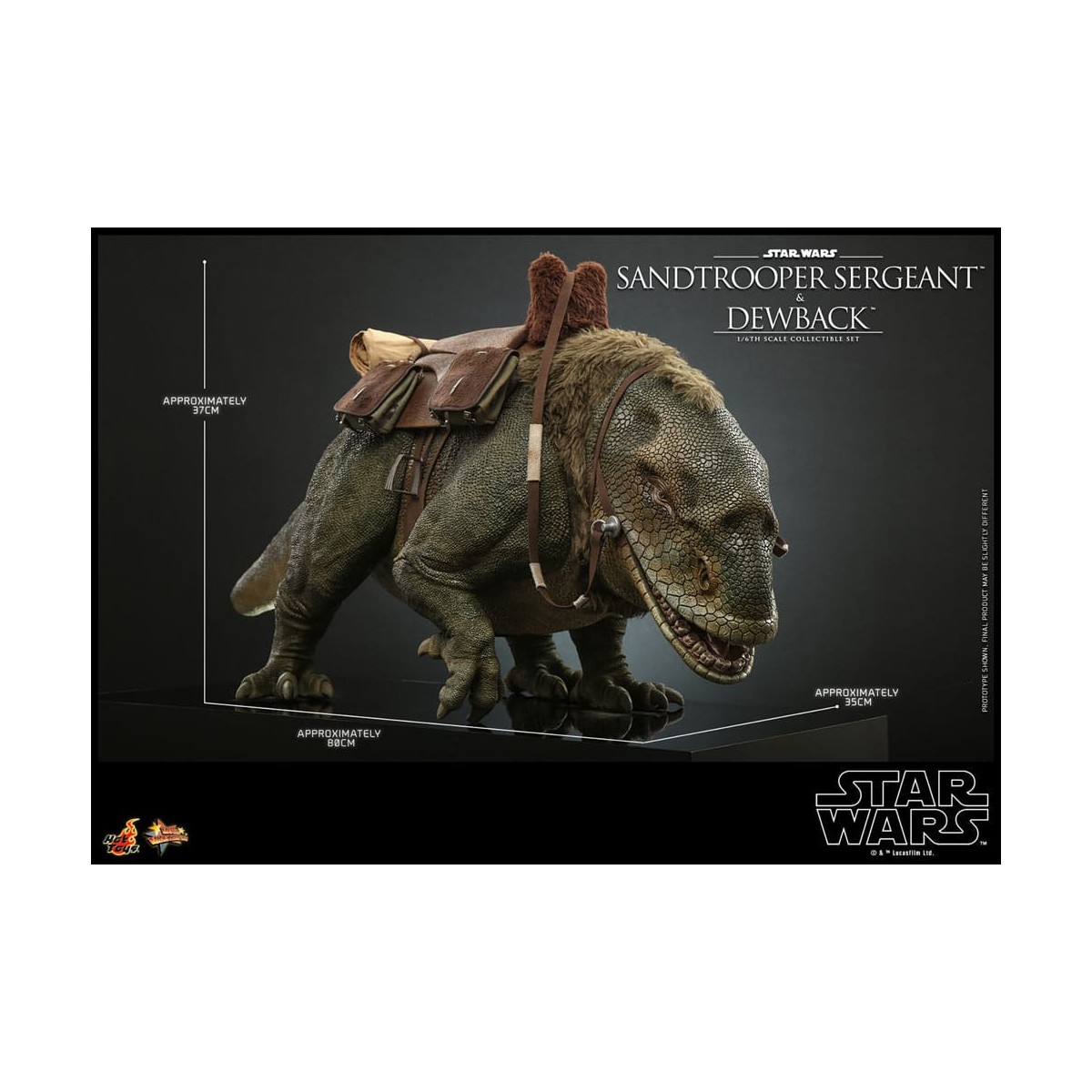 Hot Toys Star Wars - Pack 2 figures 1/6 Sandtrooper Sergeant & Dewback - Episode IV