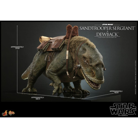 Hot Toys Star Wars - Pack 2 figures 1/6 Sandtrooper Sergeant & Dewback - Episode IV