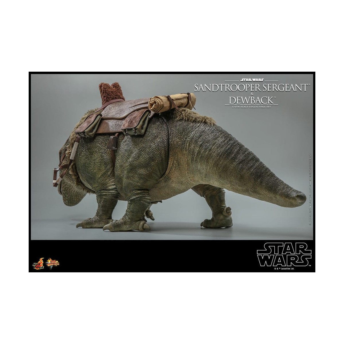 Hot Toys Star Wars - Pack 2 figures 1/6 Sandtrooper Sergeant & Dewback - Episode IV